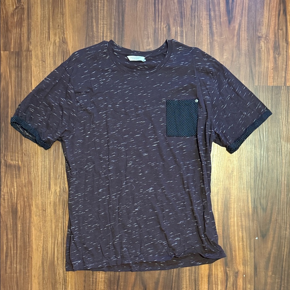 Men's Brown Patterned T-Shirt